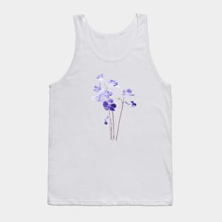 purple Cape primrose flowers watercolor Tank Top